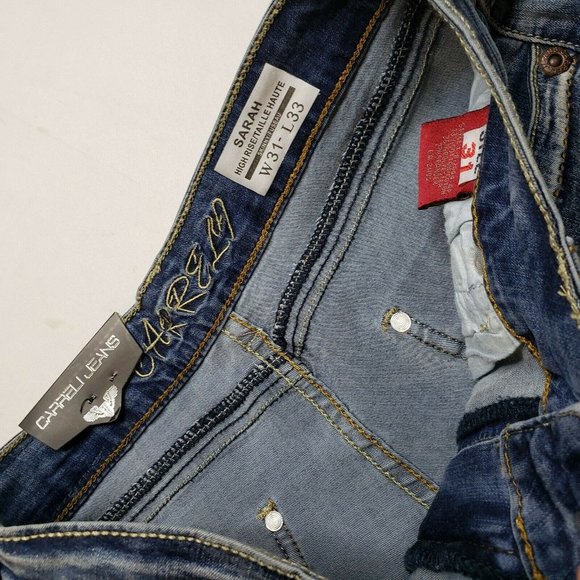 Carreli Distressed Sarah High Rise Skinny Jeans - Picture 8 of 8